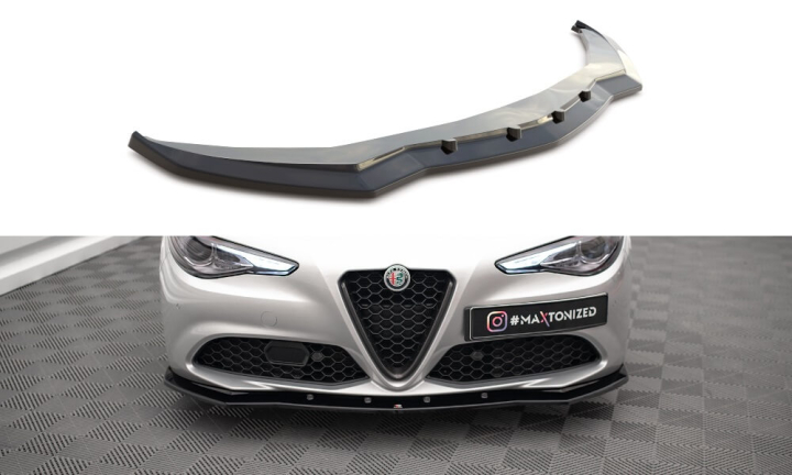 Alfa Romeo Giulia Sport 2016+ Frontsplitter V.1 Maxton Design i gruppen Bilmodeller / Alfa Romeo / Giulia (952) 2016+ / Styling hos DDESIGN AB (AL-GI-1-SPORT-FD1)