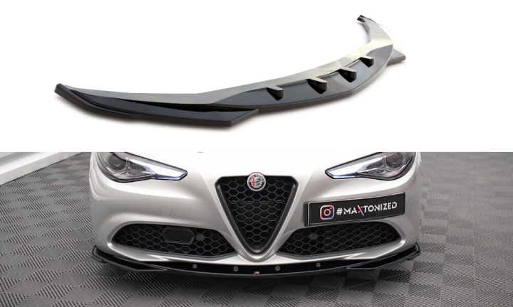 Alfa Romeo Giulia Sport 2016+ Frontsplitter V.2 Maxton Design i gruppen Bilmodeller / Alfa Romeo / Giulia (952) 2016+ / Styling hos DDESIGN AB (AL-GI-1-SPORT-FD2)