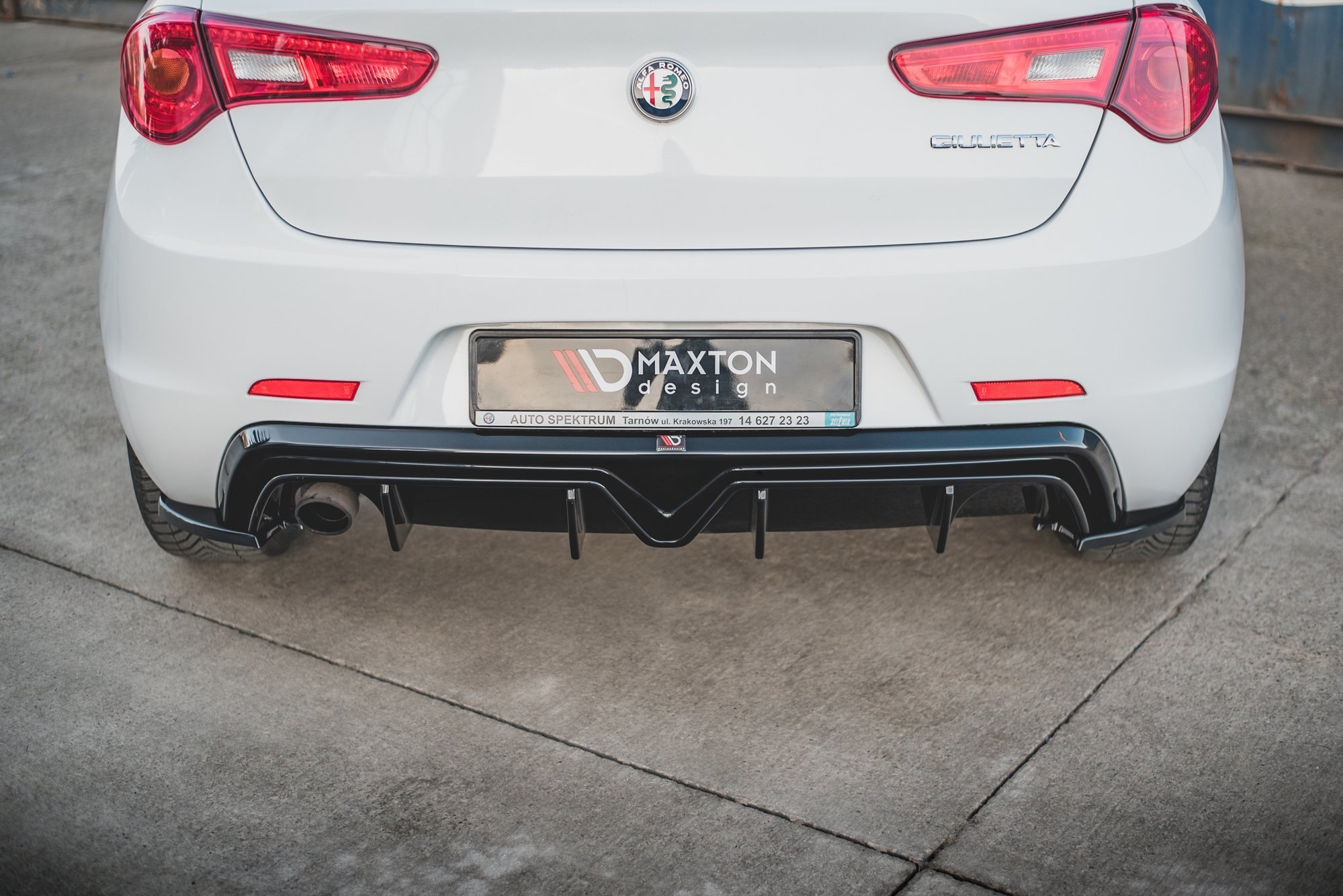 Alfa Romeo Giulietta Facelift 16-20 Diffuser (Enkelt Utblås) V.1 Maxton Design