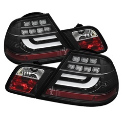 ALT-YD-BE4600-LBLED-BK BMW E46 00-03 2Dr Coupe (Passar ej Cab) Ljuslist LED Bakljus - Svarta Spyder Auto