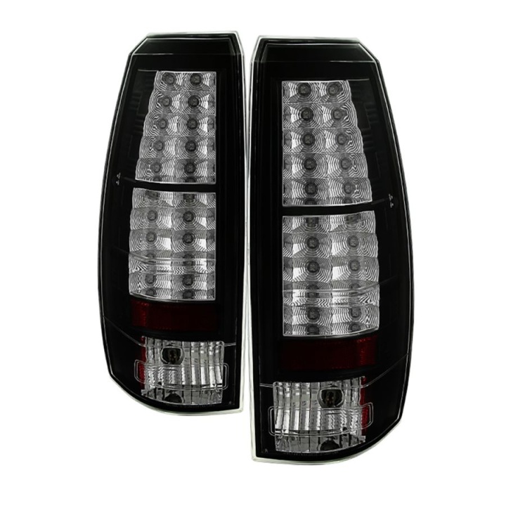 ALT-YD-CAV07-LED-BK Chevy Avalanche 07-13 LED Bakljus - Svarta Spyder Auto