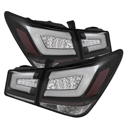 ALT-YD-CCRZ11-LBLED-BK Chevy Cruze 2011-2014 Ljuslist LED Bakljus - Svarta Spyder Auto