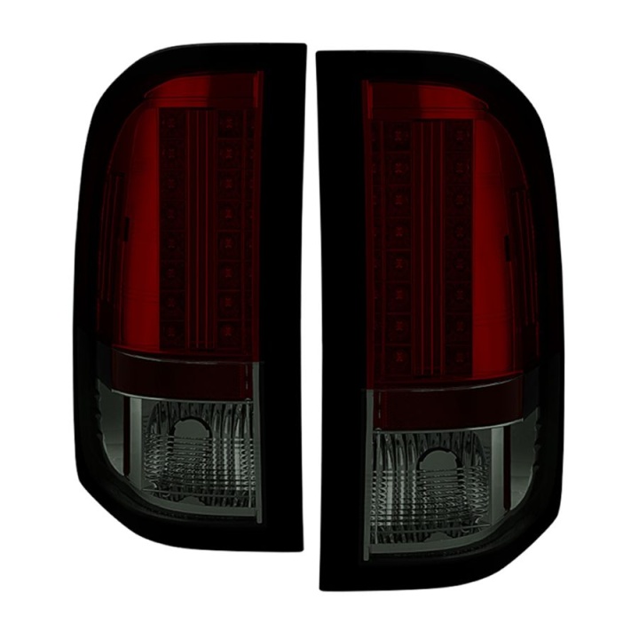ALT-YD-CS07-LED-RS Chevy Silverado 07-13 (Passar ej Modeller med dubbla backlampor typ 921) LED Bakljus - Röda Röktonade Spyder Auto