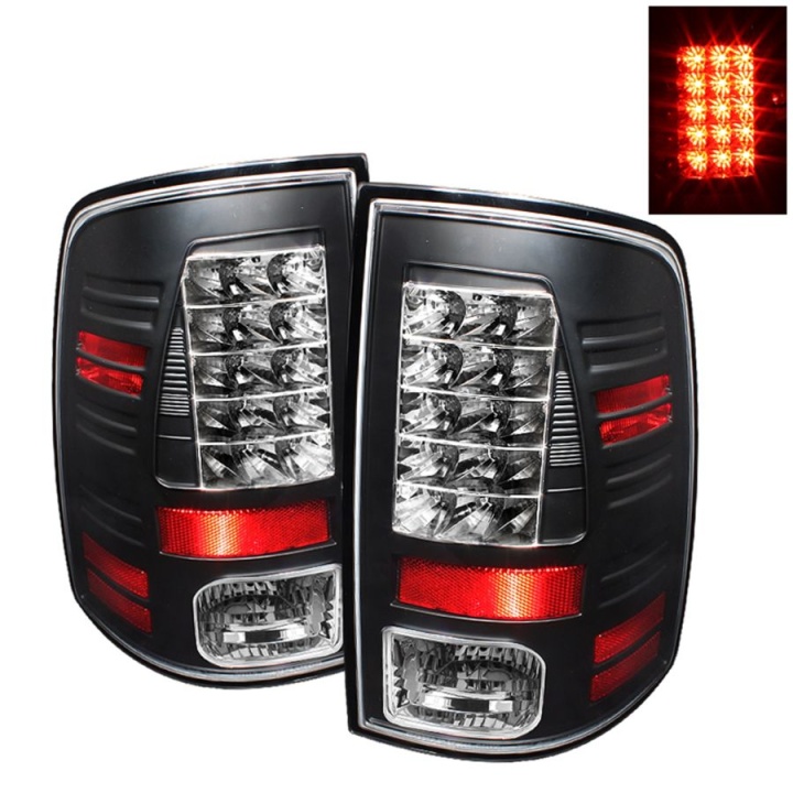 ALT-YD-DRAM09-LED-BK Ram 1500-3500 09-14 LED Bakljus - (För Modeller utan LED-belysning) - Svarta Spyder Auto