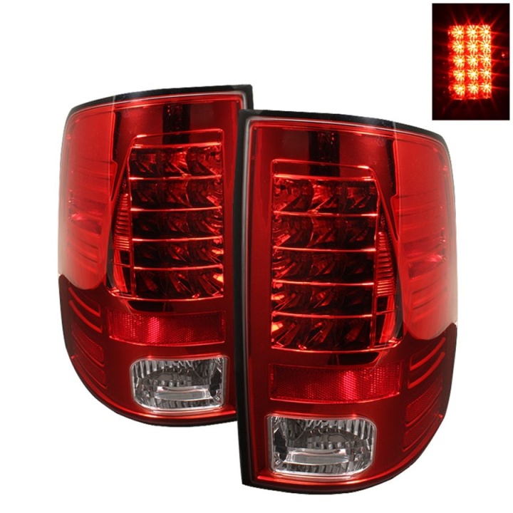 ALT-YD-DRAM09-LED-RC Ram 1500-3500 09-14 LED Bakljus - (För Modeller utan LED-belysning) - Röda Klara Spyder Auto
