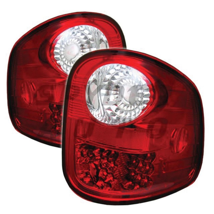 ALT-YD-FF15097FS-LED-RC Ford F150 Flareside 97-03 LED Bakljus - Röda Klara Spyder Auto