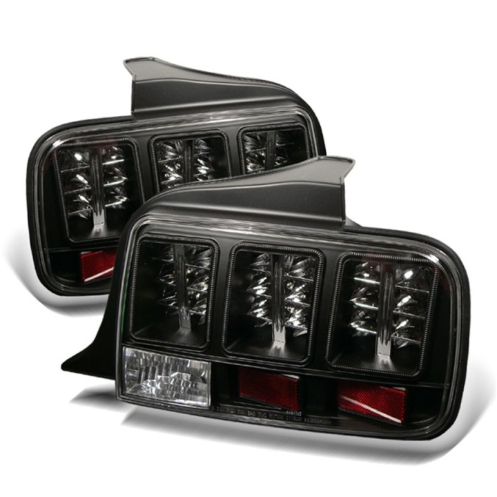 ALT-YD-FM05-LED-BK Ford Mustang 05-09 LED Bakljus - Svarta Spyder Auto