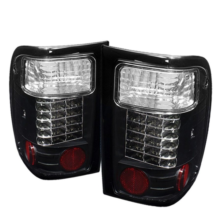 ALT-YD-FR98-LED-BK Ford Ranger 01-05 LED Bakljus - Svarta Spyder Auto