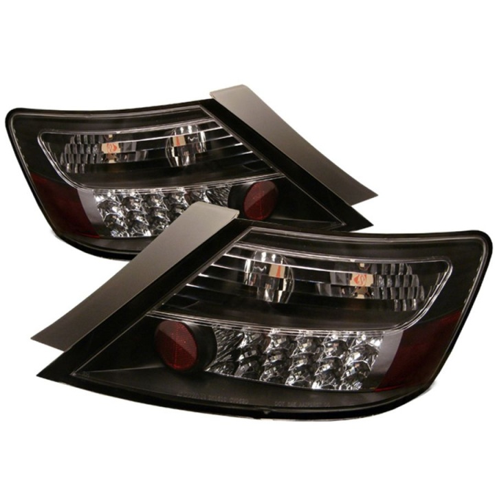 ALT-YD-HC06-2D-LED-BK Honda Civic 06-08 2Dr LED Bakljus - Svarta Spyder Auto