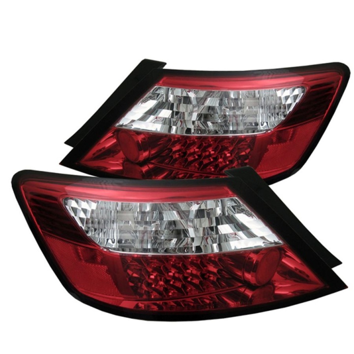 ALT-YD-HC06-2D-LED-RC Honda Civic 06-08 2Dr LED Bakljus - Röda Klara Spyder Auto
