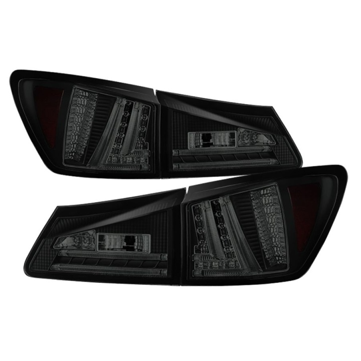 ALT-YD-LIS06-LED-BSM Lexus IS250 06-08 LED Bakljus - Svarta Röktonade Spyder Auto
