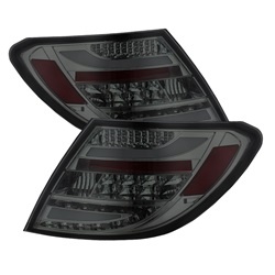 ALT-YD-MBZC08-LED-SM Mercedes Benz W204 C-Class 08-11 LED Bakljus - (För Modeller utan LED-belysning) - Röktonade Spyder Auto