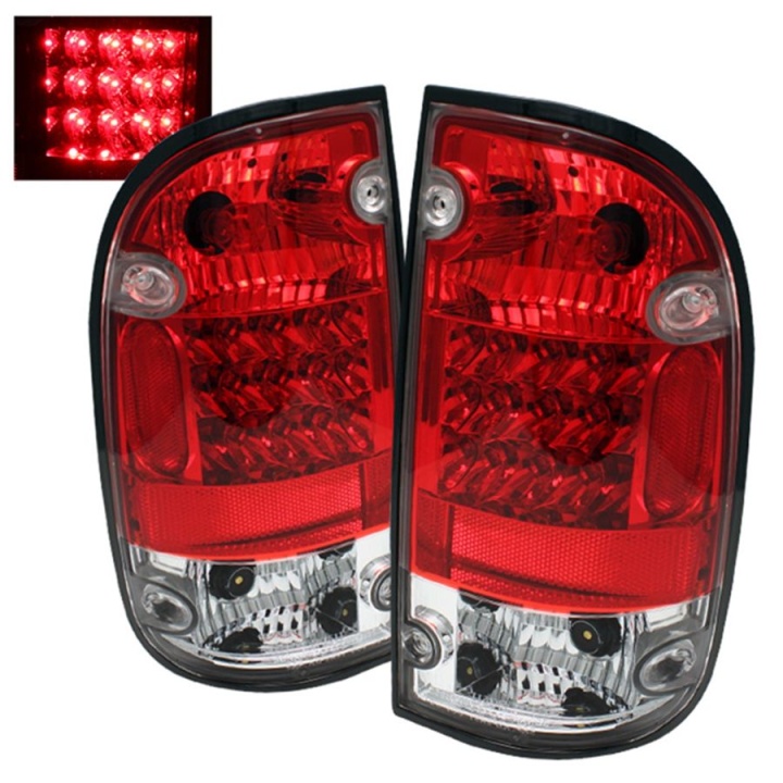 ALT-YD-TT01-LED-RC Toyota Tacoma 01-04 LED Bakljus - Röda Klara Spyder Auto