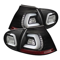 ALT-YD-VG03-LED-BK Volkswagen Golf V 06-09 (LED-blinkers) LED Bakljus - Svarta Spyder Auto