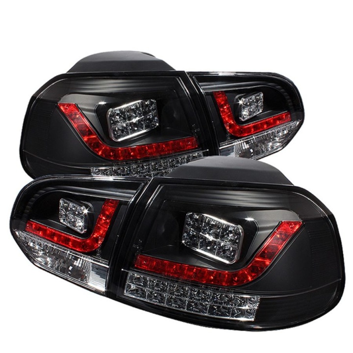 ALT-YD-VG10-LED-BK Volkswagen Golf / GTI 10-13 LED Bakljus - Svarta Spyder Auto