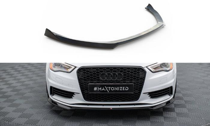 Audi A3 Sedan 8V 2013-2016 Frontsplitter V.2 Maxton Design i gruppen Bilmodeller / Audi / A3 - S3 - RS3 (8V) 2012-2019 / Styling hos DDESIGN AB (AU-A3-3-S-FD2G)