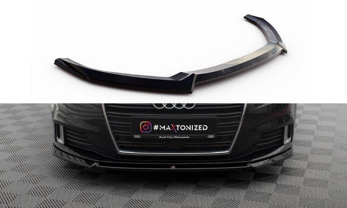 Audi A3 Sportback 8V Facelift 2016-2020 Frontsplitter V.2 Maxton Design i gruppen Bilmodeller / Audi / A3 - S3 - RS3 (8V) 2012-2019 / Styling hos DDESIGN AB (AU-A3-3F-SB-FD2G)