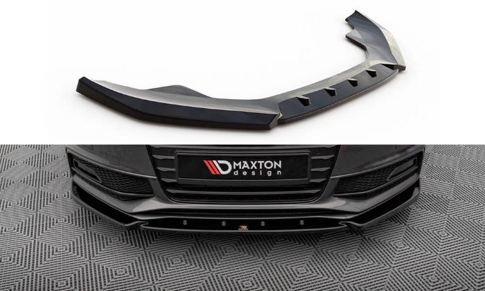 Audi A4 S-Line / S4 B8.5 2011-2015 Frontsplitter V.3 Maxton Design i gruppen Bilmodeller / Audi / A4 - S4 - RS4 (B8) 2007-2014 / Styling / Front hos DDESIGN AB (AU-A4-B8F-SLINE-FD1G)