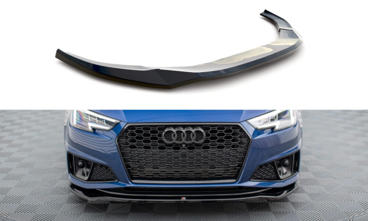 Audi A4 Competition B9 Facelift 2020+ Frontsplitter V.2 Maxton Design i gruppen Bilmodeller / Audi / A4 - S4 - RS4 (B9) 2015+ / Styling hos DDESIGN AB (AU-A4-B9-COMP-FD2G)