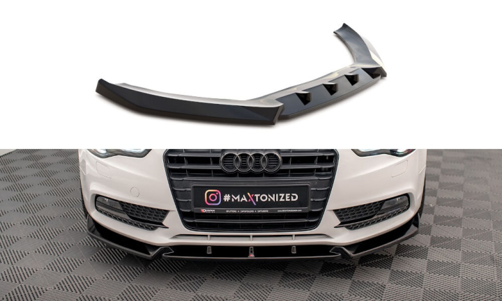 Audi A5 Coupe 8T Facelift 2011-2016 Frontsplitter V.1 Maxton Design i gruppen Bilmodeller / Audi / A5 - S5 - RS5 (8T/8F) 2008-2016 / Styling hos DDESIGN AB (AU-A5-1F-FD1)