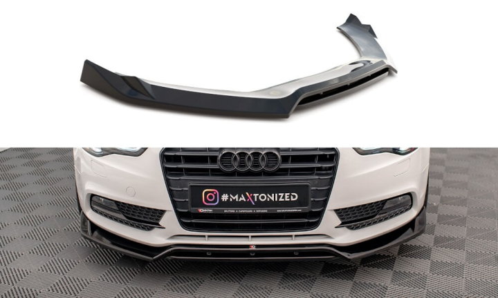 Audi A5 Coupe 8T Facelift 2011-2016 Frontsplitter V.2 Maxton Design i gruppen Bilmodeller / Audi / A5 - S5 - RS5 (8T/8F) 2008-2016 / Styling hos DDESIGN AB (AU-A5-1F-FD2-FD2R)