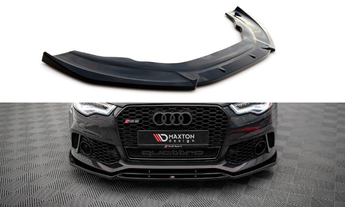 Audi A6 (RS6 Look-front) C7 2011-2017 Frontläpp / Frontsplitter Maxton Design i gruppen Bilmodeller / Audi / A6 - S6 - RS6 (C7) 2011-2018 / Styling / Frontläppar hos DDESIGN AB (AU-A6-C7-RS6LOOK-FD1G)