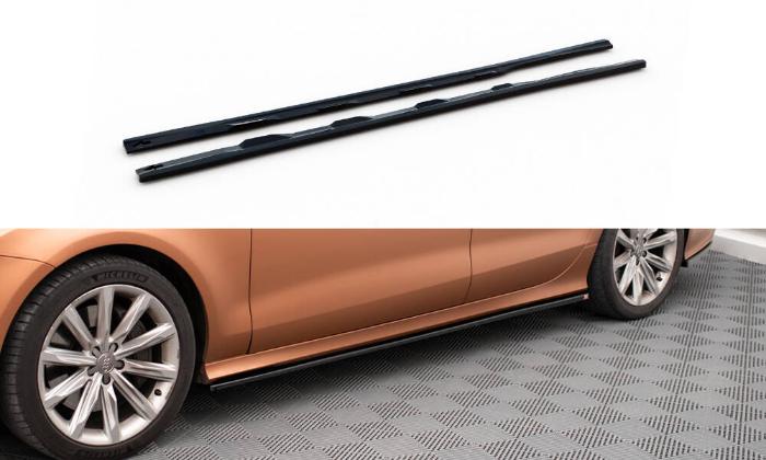 Audi A7 C7 2010-2014 Sidoextensions V.1 Maxton Design i gruppen Bilmodeller / Audi / A7 - S7 - RS7 (4G8) 2010-2018 / Styling hos DDESIGN AB (AU-A7-C7-SD1G)