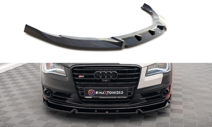 Audi S8 D4 2012-2015 Frontsplitter V.2 Maxton Design i gruppen Bilmodeller / Audi / A8 - S8 (D4) 2010-2018 / Styling hos DDESIGN AB (AU-A8-D4-SLINE-FD2)