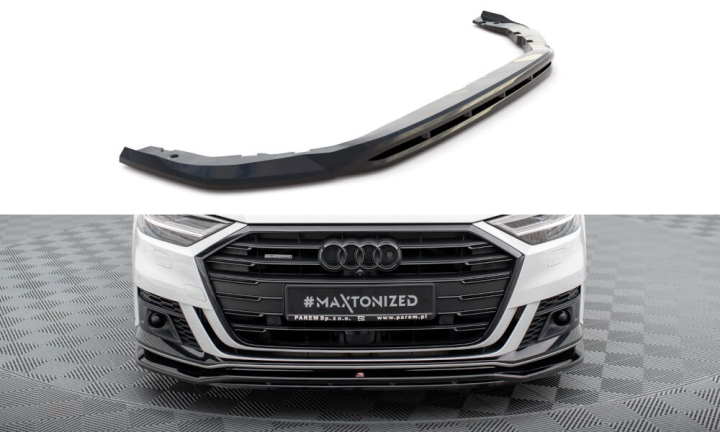 Audi A8 D5 2017-2021 Frontsplitter V.1 Maxton Design i gruppen Bilmodeller / Audi / A8 - S8 (D5) 2019+ hos DDESIGN AB (AU-A8-D5-FD1G-FD1RG)