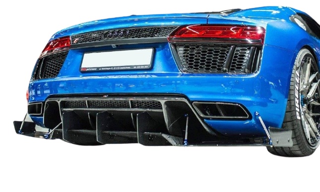 AU-R8-2-CNC-RS1A Audi R8 2015-2018 (Facelift) Racing Diffuser Maxton Design