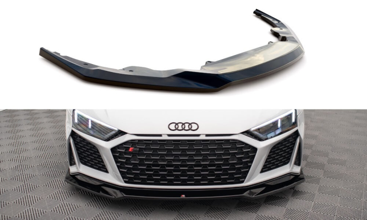 Audi R8 Mk2 Facelift 2018-2023 Frontsplitter V.3 Maxton Design  i gruppen Bilmodeller / Audi / R8 2006+ / Styling hos DDESIGN AB (AU-R8-2F-FD4-FD4R)