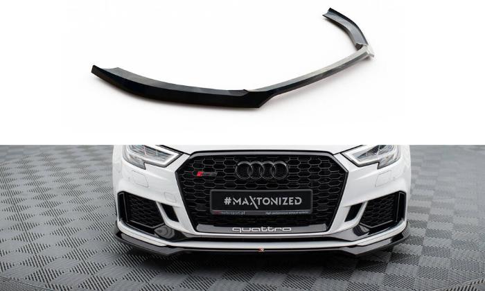 Audi RS3 8V (Facelift) Sedan 2017-2020 Frontsplitter V.5 Maxton Design i gruppen Bilmodeller / Audi / RS 3 2015+ / Styling hos DDESIGN AB (AU-RS3-8VF-S-FD5G)