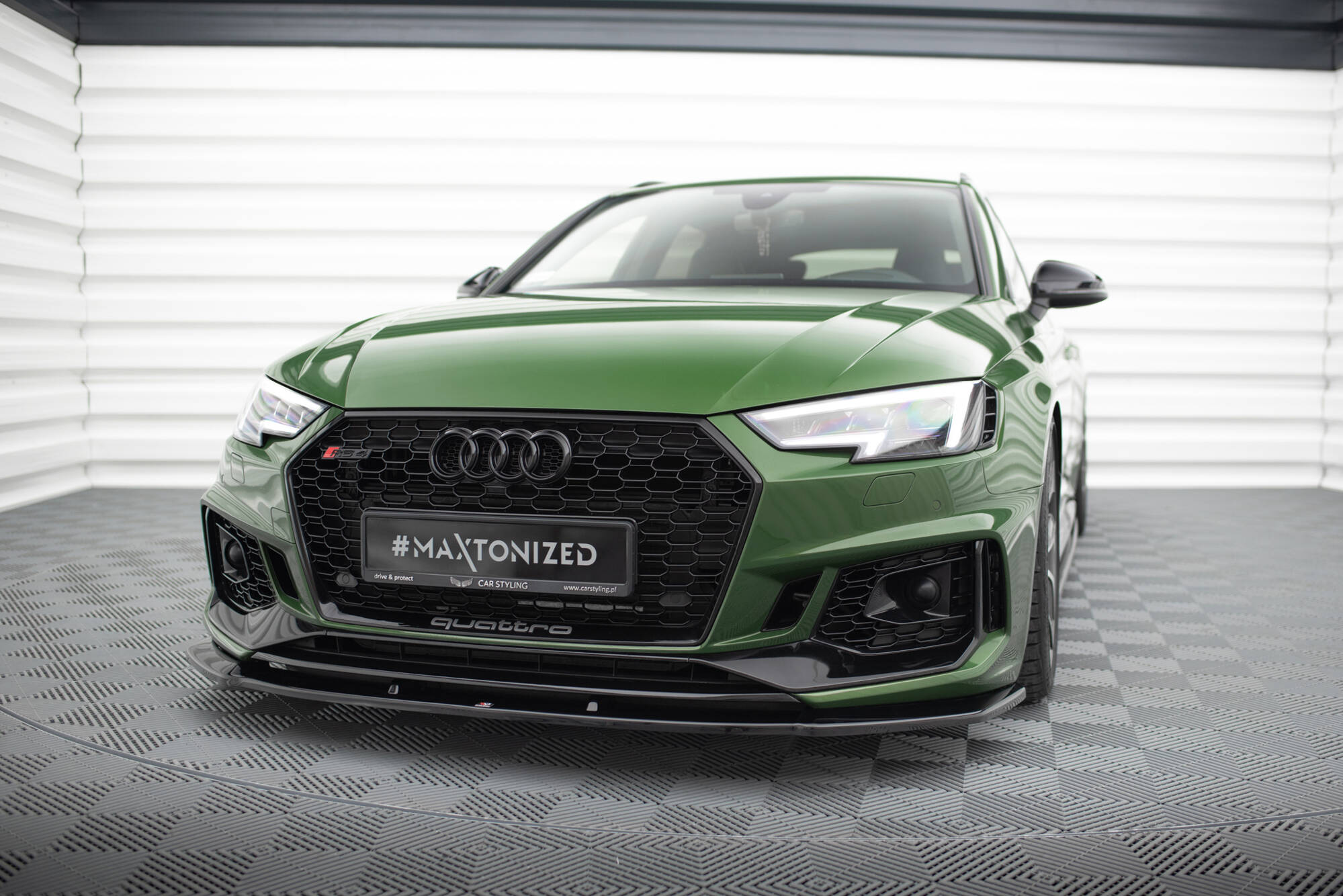 Audi RS4 B9 2017+ Frontsplitter V.1 Maxton Design