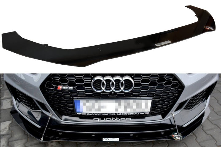 AU-RS5-2-CNC-FD1A Audi RS5 F5 2017+ Racing Front Splitter V.1 Coupe / Sportback Maxton Design