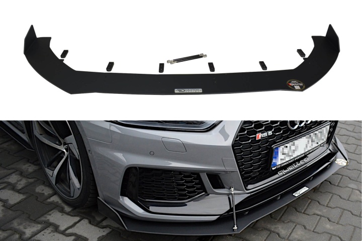 AU-RS5-2-CNC-FD2A Audi RS5 F5 2017+ Racing Front Splitter V.2 Coupe / Sportback Maxton Design