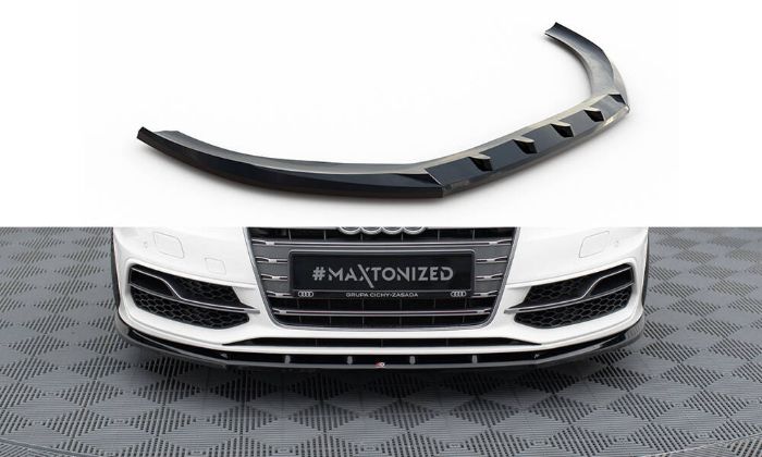 Audi A3 S-Line / S3 Sportback / Hatchback 8V 2013-2016 Frontsplitter V.1 Maxton Design i gruppen Bilmodeller / Audi / A3 - S3 - RS3 (8V) 2012-2019 / Styling hos DDESIGN AB (AU-S3-8V-SB-FD1G)