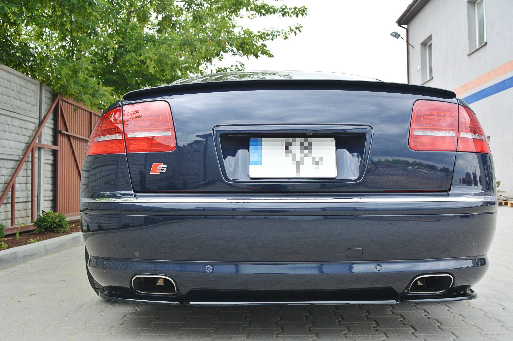 Audi S8 D3 2004-2009 Bakre Splitter / Diffuser (utan bars) Maxton Desi