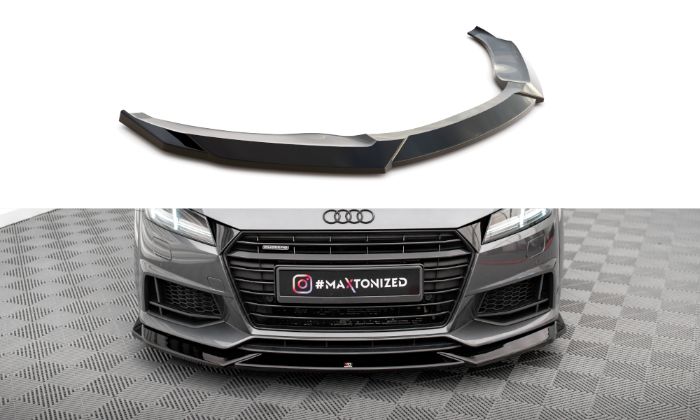 Audi TT S / S-Line 8S 2014-2018 Frontsplitter V.1 Maxton Design i gruppen Bilmodeller / Audi / TT (8J) 2006-2014 & TT (8S) 2014+ / Styling / Frontläppar hos DDESIGN AB (AU-TT-3-SLINE-FD1G)