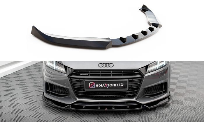 Audi TT S / S-Line 8S 2014-2018 Frontsplitter V.2 Maxton Design i gruppen Bilmodeller / Audi / TT (8J) 2006-2014 & TT (8S) 2014+ / Styling / Frontläppar hos DDESIGN AB (AU-TT-3-SLINE-FD2G)