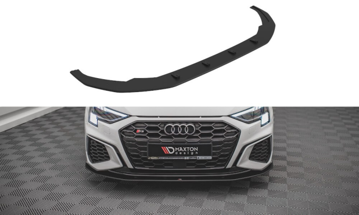 Audi S3 / A3 S-Line 8Y 2020+ Street Pro Frontsplitter V.1 Maxton Design i gruppen Bilmodeller / Audi / A3 - S3 - RS3 (8Y) 2020+ / Styling hos DDESIGN AB (AUA38YSLINECNC-FD1)