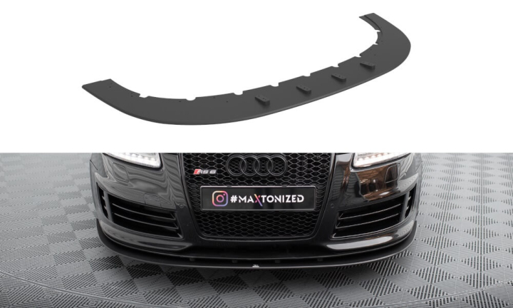 Audi RS6 Avant C6 2007-2010 Street Pro Frontsplitter V.1 Maxton Design i gruppen Bilmodeller / Audi / A6 - S6 - RS6 (C6) 2004-2011 / Styling hos DDESIGN AB (AURS6C6CNC-FD3)