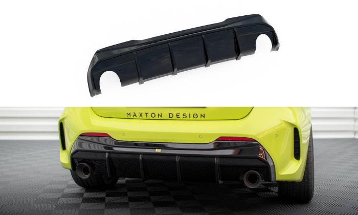 BMW 1 F40 M-Pack / M135i 2019+ Diffuser (För dubbla Singelutblås) V.3 Maxton Design  i gruppen Bilmodeller / BMW / 1-serie (F40) 2019+ / Styling / Diffuser hos DDESIGN AB (BM-1-40-MPACK-RS3GO_O)