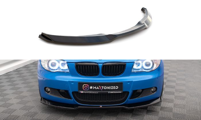 BMW 1 M-Pack E87 Facelift 2007-2011 Frontläpp / Frontsplitter V.1 Maxton Design i gruppen Bilmodeller / BMW / 1-serie (E81-E87) 2004-2013 / Styling hos DDESIGN AB (BM-1-87F-MPACK-FD1G)