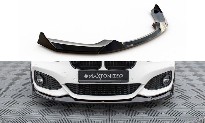 BMW 1-Serie F20/F21 M-Sport LCI 2015-2019 Frontsplitter V.4 CSL-Look Maxton Design i gruppen Bilmodeller / BMW / 1-serie 2-serie (F20-F23) 2011-2019 / Styling / Frontläppar hos DDESIGN AB (BM-1-F20F-M-FD4G)