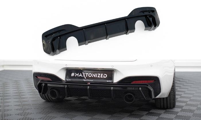 BMW 1-Serie F20/F21 M-Sport LCI 2015-2019 Diffuser V.3 Maxton Design i gruppen Bilmodeller / BMW / 1-serie 2-serie (F20-F23) 2011-2019 / Styling / Bakspoiler hos DDESIGN AB (BM-1-F20F-M-RS3GO_O)