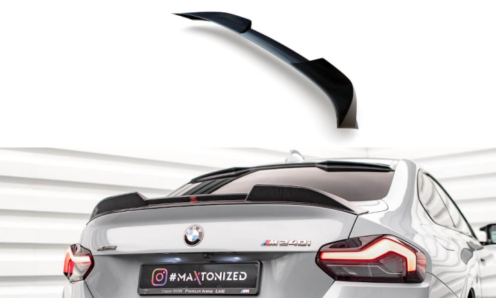 BMW 2-Serie Coupe G42 2021+ Vingextension V.1 Maxton Design i gruppen Bilmodeller / BMW / 2-serie (G42) 2022+ hos DDESIGN AB (BM-2-42-CAP1)