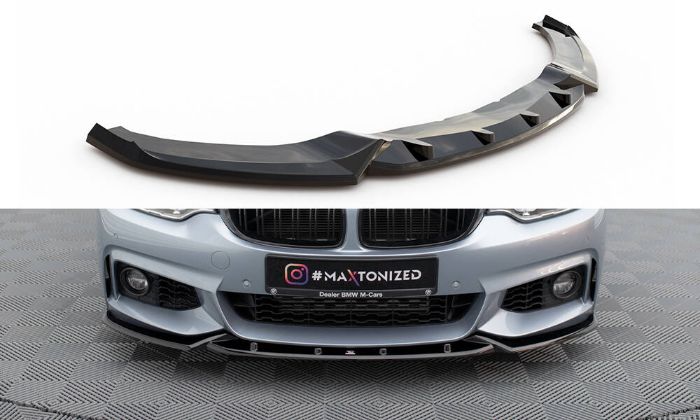 BMW 4-Serie F32 M-Sport 2013-2020 Frontläpp / Frontsplitter V.3 Maxton Design i gruppen Bilmodeller / BMW / 3-serie-4-serie (F30-F36) 11-19 / Styling / Frontläppar hos DDESIGN AB (BM-4-F32-MPACK-FD3G)