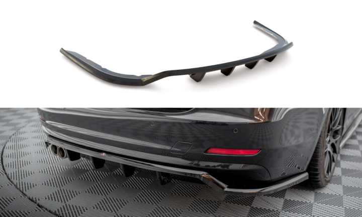 BMW 4 Gran Coupe F36 2014-2017 Bakre Splitter (Med Splitters) V.1 Maxton Design i gruppen Bilmodeller / BMW / 3-serie-4-serie (F30-F36) 11-19 / Styling / Frontläppar hos DDESIGN AB (BM-4-F36-GC-RD1G-RD2G)