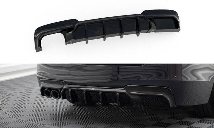 BMW 5-Serie M-Sport F10 2011-2017 (Dubbla Utblås på vänster sida) Diffuser V.2 Maxton Design i gruppen Bilmodeller / BMW / 5-serie (F07-F10-F11) 11-17 / Styling / Diffuser hos DDESIGN AB (BM-5-10-MPACK-RS2GOO_)