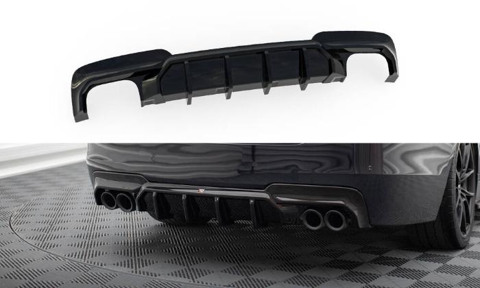 BMW 5-Serie M-Sport F10 2011-2017 (Dubbla Utblås på båda sidorna) Diffuser V.2 Maxton Design i gruppen Bilmodeller / BMW / 5-serie (F07-F10-F11) 11-17 / Styling / Diffuser hos DDESIGN AB (BM-5-10-MPACK-RS2GOO_OO)